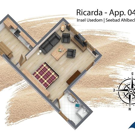 Villa Ricarda Whg 04 제바트헤링스도르프 외부 사진